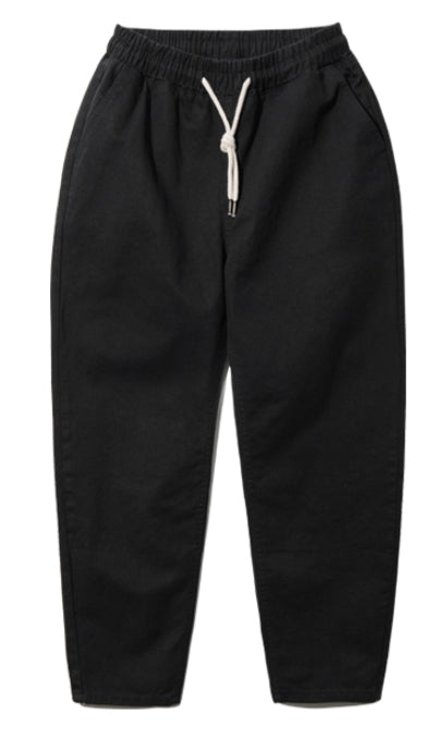 ダブルユーブイプロジェクト(WV PROJECT)  Plain Cotton Banding Pants Black CJLP7432