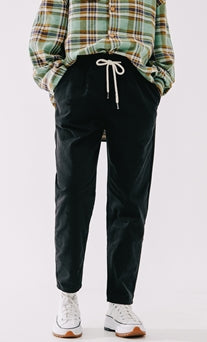 ダブルユーブイプロジェクト(WV PROJECT)  Plain Cotton Banding Pants Black CJLP7432