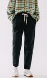 ダブルユーブイプロジェクト(WV PROJECT)  Plain Cotton Banding Pants Black CJLP7432