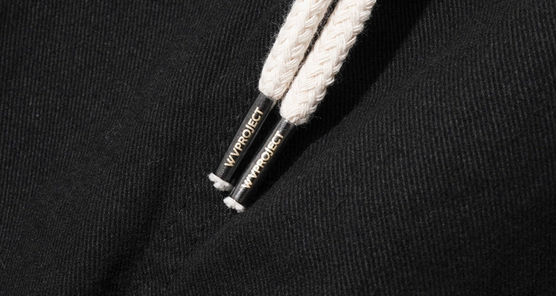 ダブルユーブイプロジェクト(WV PROJECT)  Plain Cotton Banding Pants Black CJLP7432