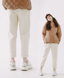 ダブルユーブイプロジェクト(WV PROJECT)  Plain Cotton Banding Pants Cream CJLP7432