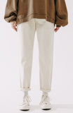 ダブルユーブイプロジェクト(WV PROJECT)  Plain Cotton Banding Pants Cream CJLP7432