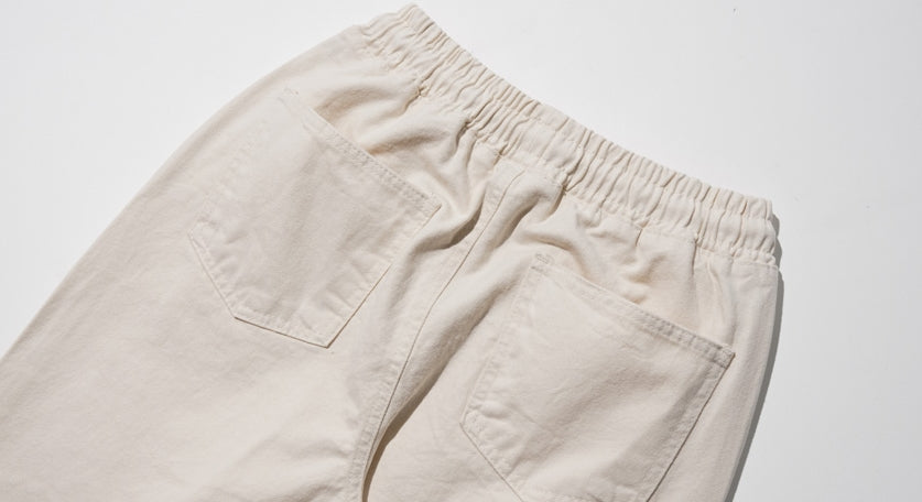 ダブルユーブイプロジェクト(WV PROJECT)  Plain Cotton Banding Pants Cream CJLP7432