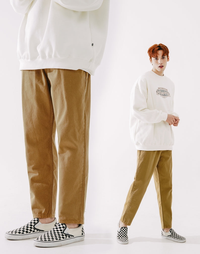 ダブルユーブイプロジェクト(WV PROJECT)  Plain Cotton Banding Pants Beige CJLP7432