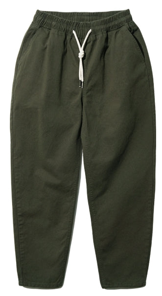 ダブルユーブイプロジェクト(WV PROJECT)  Plain Cotton Banding Pants Khaki CJLP7432