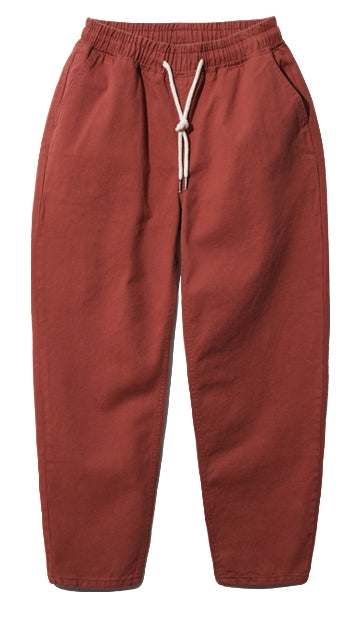 ダブルユーブイプロジェクト(WV PROJECT)  Plain Cotton Banding Pants Carat Brown CJLP7432