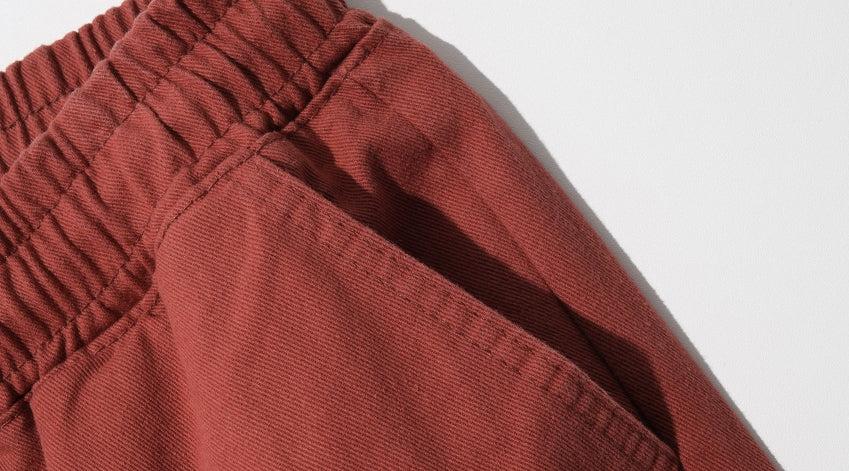 ダブルユーブイプロジェクト(WV PROJECT)  Plain Cotton Banding Pants Carat Brown CJLP7432