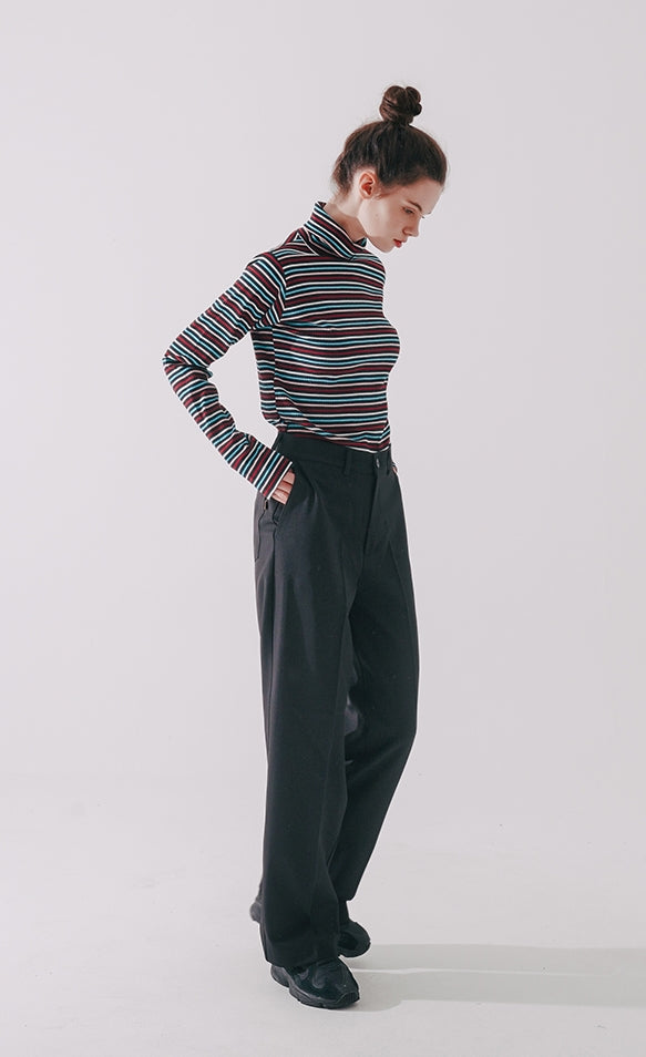 ダブルユーブイプロジェクト(WV PROJECT)  Pave Wide Slacks Black CJLP7419