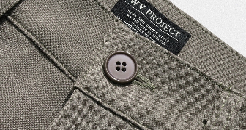 ダブルユーブイプロジェクト(WV PROJECT)  Pave Wide Slacks Khaki Brown CJLP7419
