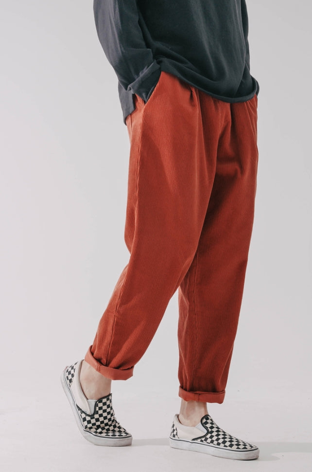 ダブルユーブイプロジェクト(WV PROJECT) Churos Corduroy Banding Pants Carat Brown CJLP7423