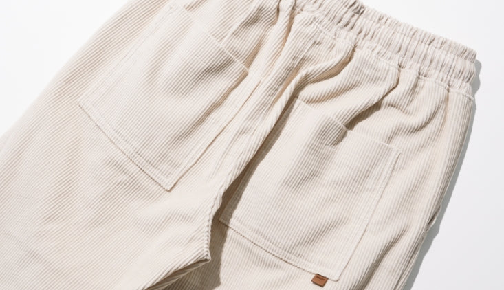 ダブルユーブイプロジェクト(WV PROJECT) Churos Corduroy Banding Pants Cream CJLP7423