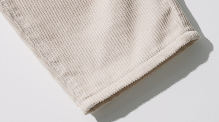 ダブルユーブイプロジェクト(WV PROJECT) Churos Corduroy Banding Pants Cream CJLP7423