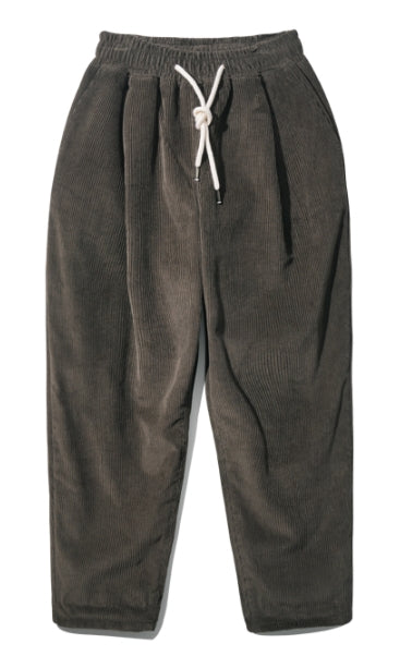 ダブルユーブイプロジェクト(WV PROJECT) Churos Corduroy Banding Pants Khaki Brown CJLP7423