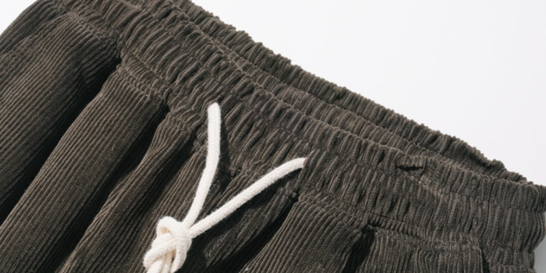 ダブルユーブイプロジェクト(WV PROJECT) Churos Corduroy Banding Pants Khaki Brown CJLP7423
