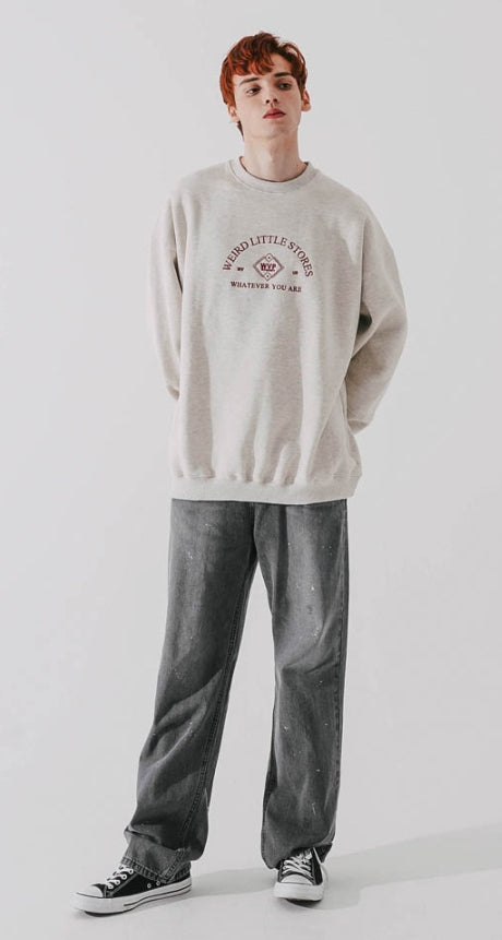 ダブルユーブイプロジェクト(WV PROJECT) Inky Sprinkle Wide Denim Pants Gray CJLP7415