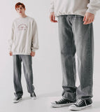 ダブルユーブイプロジェクト(WV PROJECT) Inky Sprinkle Wide Denim Pants Gray CJLP7415