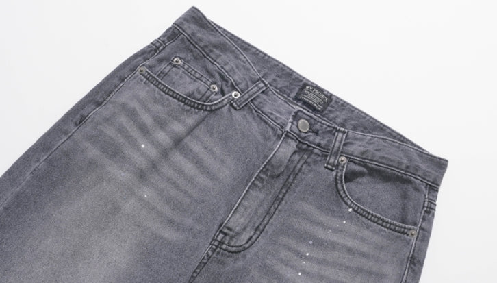 ダブルユーブイプロジェクト(WV PROJECT) Inky Sprinkle Wide Denim Pants Gray CJLP7415