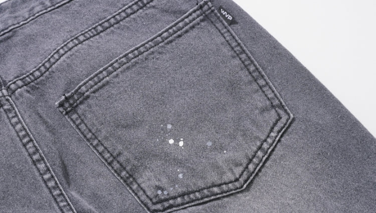 ダブルユーブイプロジェクト(WV PROJECT) Inky Sprinkle Wide Denim Pants Gray CJLP7415