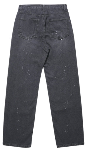ダブルユーブイプロジェクト(WV PROJECT) Inky Sprinkle Wide Denim Pants Black CJLP7415
