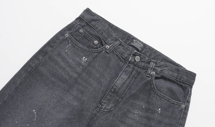 ダブルユーブイプロジェクト(WV PROJECT) Inky Sprinkle Wide Denim Pants Black CJLP7415
