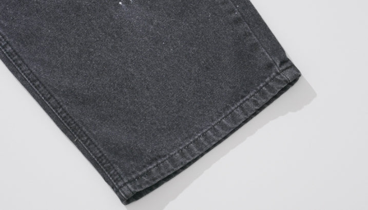 ダブルユーブイプロジェクト(WV PROJECT) Inky Sprinkle Wide Denim Pants Black CJLP7415