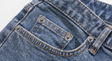 ダブルユーブイプロジェクト(WV PROJECT) Mixed Denim Pants Blue CJLP7426