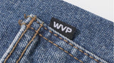 ダブルユーブイプロジェクト(WV PROJECT) Mixed Denim Pants Blue CJLP7426