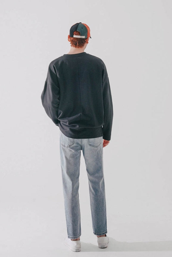 ダブルユーブイプロジェクト(WV PROJECT) Mixed Denim Pants GreyBlue CJLP7426