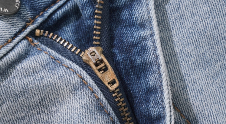 ダブルユーブイプロジェクト(WV PROJECT) Mixed Denim Pants GreyBlue CJLP7426