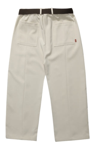 ダブルユーブイプロジェクト(WV PROJECT) BELT BANDING CROP PANTS LIGHT GREY JJLP7257