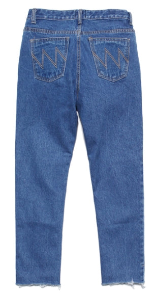 ダブルユーブイプロジェクト(WV PROJECT) VINS DENIM WIDE PANTS BLUE MJLP7060