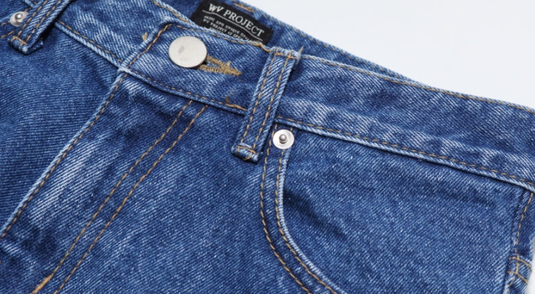 ダブルユーブイプロジェクト(WV PROJECT) VINS DENIM WIDE PANTS BLUE MJLP7060