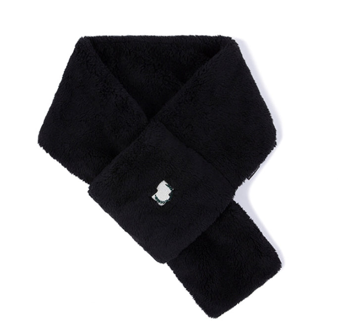 ロマンティッククラウン(ROMANTIC CROWN) FLEECE MUFFLER_BLACK