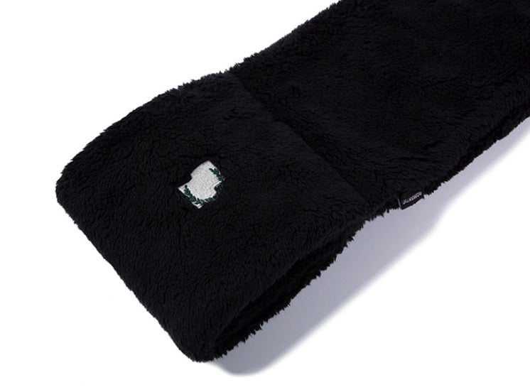 ロマンティッククラウン(ROMANTIC CROWN) FLEECE MUFFLER_BLACK