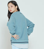 ロマンティッククラウン(ROMANTIC CROWN) SHOULDER LINE SWEATSHIRT_LIGHT BLUE
