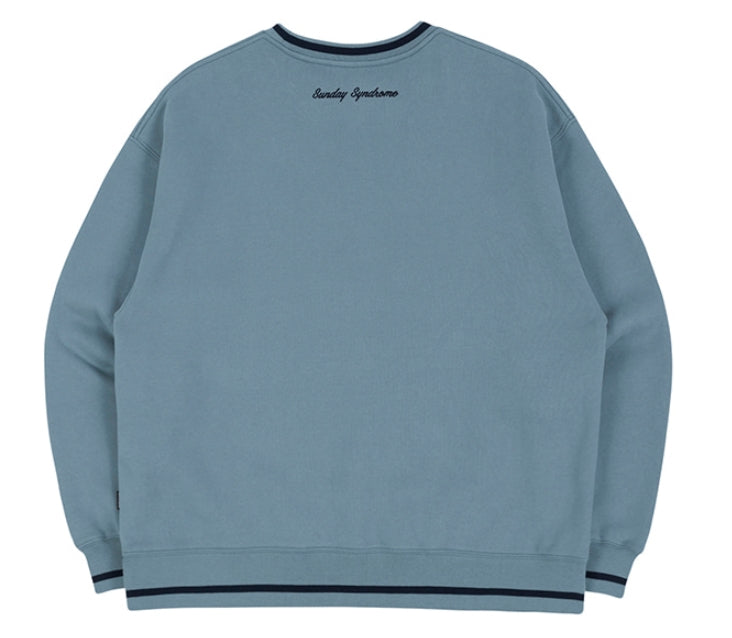 ロマンティッククラウン(ROMANTIC CROWN) SHOULDER LINE SWEATSHIRT_LIGHT BLUE