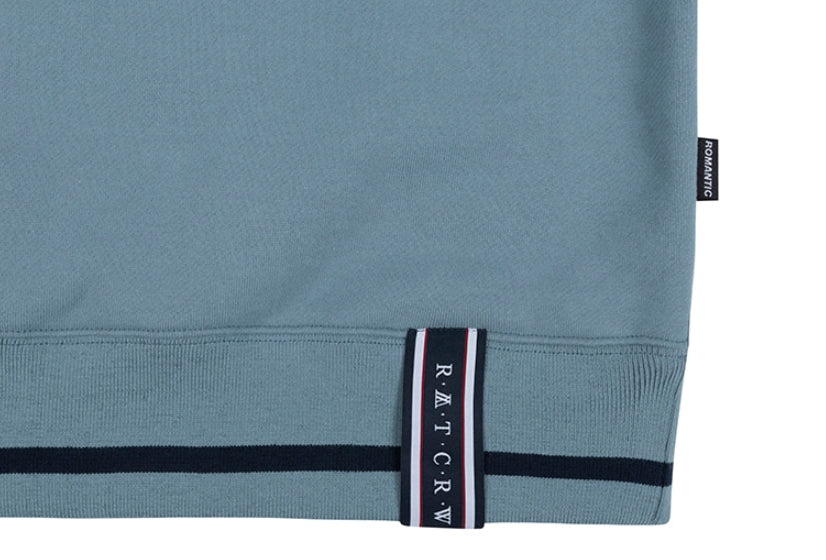 ロマンティッククラウン(ROMANTIC CROWN) SHOULDER LINE SWEATSHIRT_LIGHT BLUE