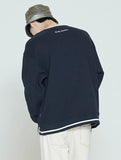 ロマンティッククラウン(ROMANTIC CROWN) SHOULDER LINE SWEATSHIRT_NAVY