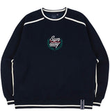 ロマンティッククラウン(ROMANTIC CROWN) SHOULDER LINE SWEATSHIRT_NAVY