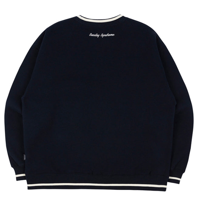 ロマンティッククラウン(ROMANTIC CROWN) SHOULDER LINE SWEATSHIRT_NAVY
