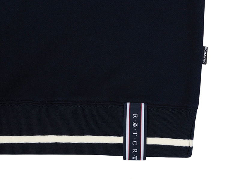 ロマンティッククラウン(ROMANTIC CROWN) SHOULDER LINE SWEATSHIRT_NAVY