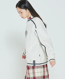 ロマンティッククラウン(ROMANTIC CROWN) SHOULDER LINE SWEATSHIRT_MELANGE IVORY