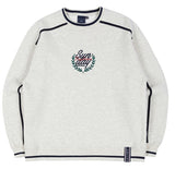 ロマンティッククラウン(ROMANTIC CROWN) SHOULDER LINE SWEATSHIRT_MELANGE IVORY