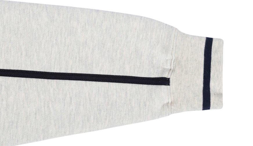 ロマンティッククラウン(ROMANTIC CROWN) SHOULDER LINE SWEATSHIRT_MELANGE IVORY