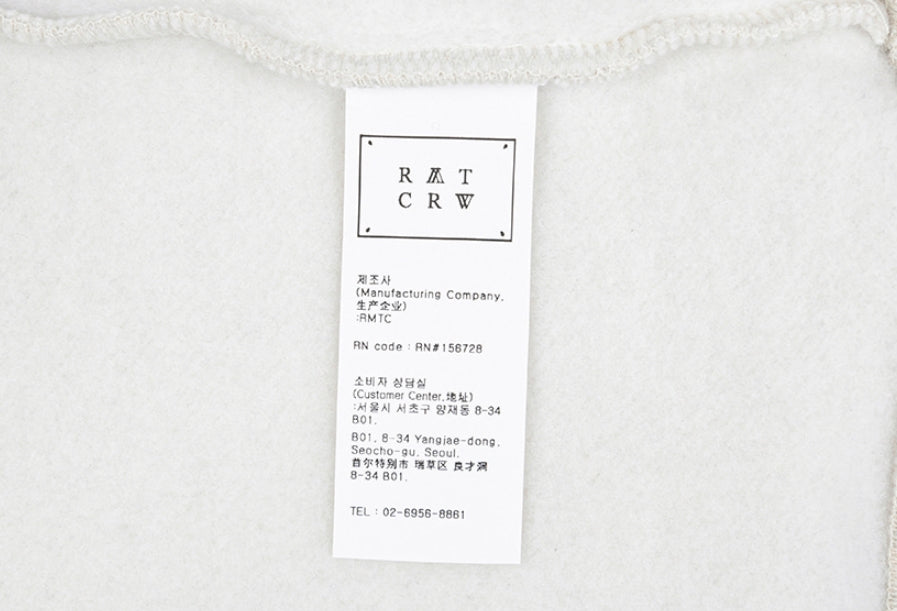 ロマンティッククラウン(ROMANTIC CROWN) SHOULDER LINE SWEATSHIRT_MELANGE IVORY