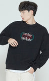 ロマンティッククラウン(ROMANTIC CROWN) CHECKLIST SWEATSHIRT_BLACK