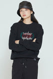 ロマンティッククラウン(ROMANTIC CROWN) CHECKLIST SWEATSHIRT_BLACK