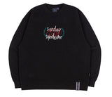 ロマンティッククラウン(ROMANTIC CROWN) CHECKLIST SWEATSHIRT_BLACK
