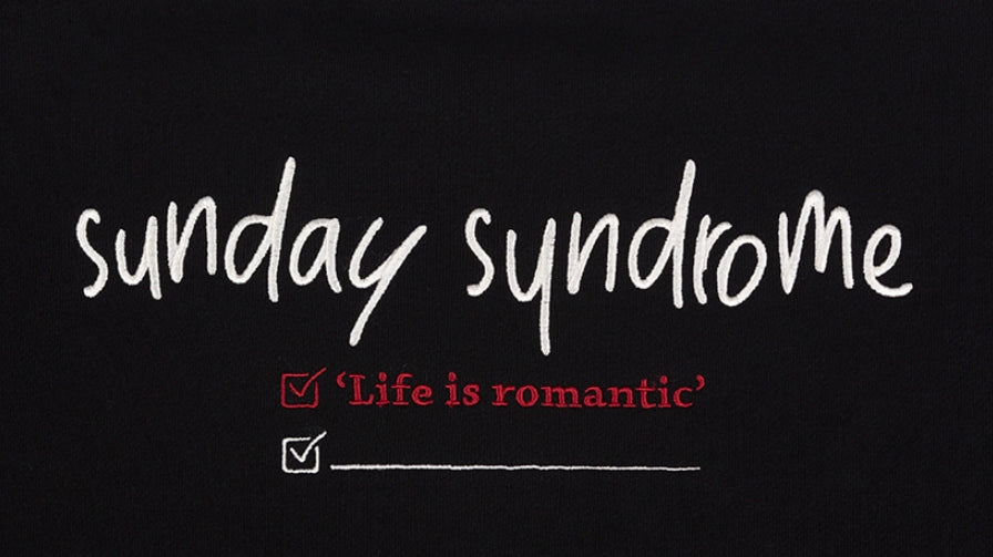 ロマンティッククラウン(ROMANTIC CROWN) CHECKLIST SWEATSHIRT_BLACK