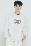 ロマンティッククラウン(ROMANTIC CROWN) CHECKLIST SWEATSHIRT_MELANGE IVORY